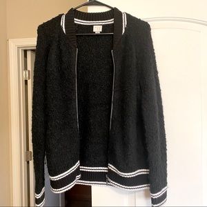 Varsity Style Sweater Jacket - XS